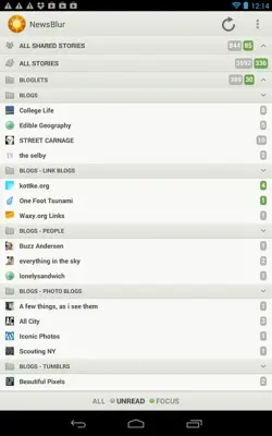 NewsBlur android App screenshot 10